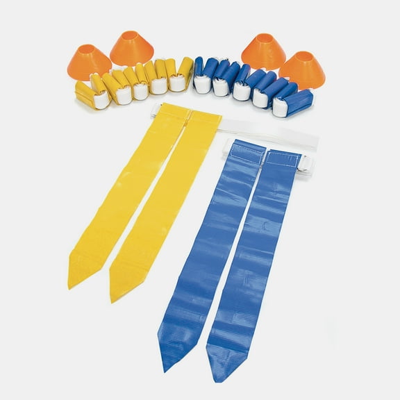 SKLZ 10-Man Flag Football Set, with Blue and Yellow Flags