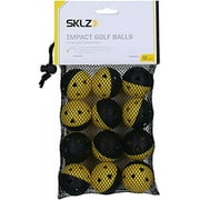 SKLZ Impact Golf Balls Limited Flight Regulation Size Practice Golf Balls, 12 Pack