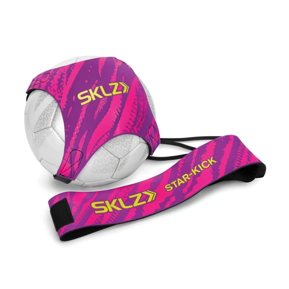 SKLZ Star-Kick Hands Free Adjustable Solo Soccer Practice Trainer, Pink