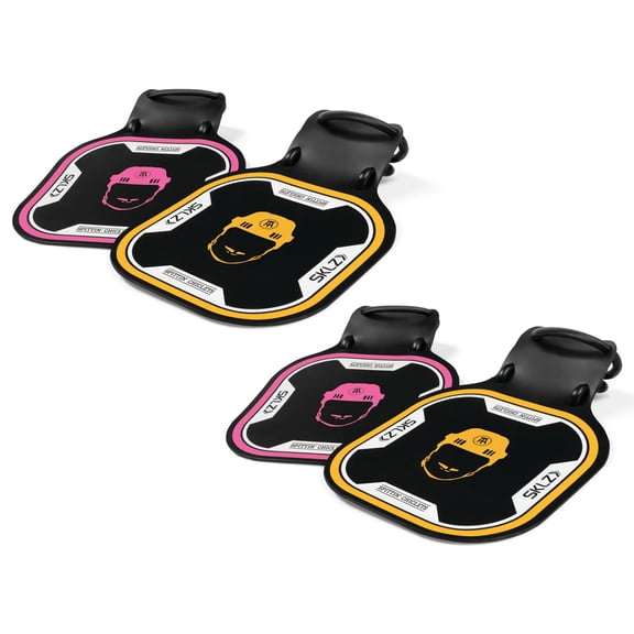 SKLZ x Spittin' Chiclets Universal Shooting Targets, 4 Pack, Pink/Yellow/Black