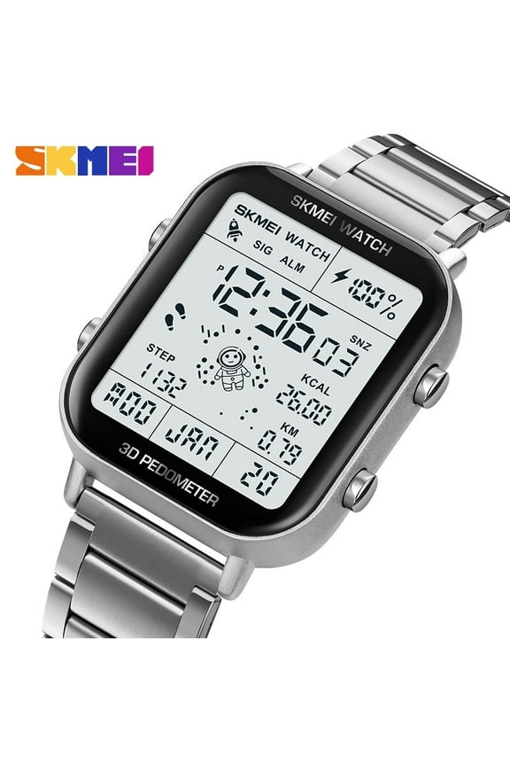 SKMEI 1888 Men Stop Watch Countdown Wristwatch Calendar Clock reloj hombre Sport Pedometer Calorie Calculation Digital Watches