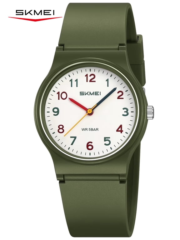 Digital Analog Watch 50M Waterproof Watches Easy to Read Learning Time Watch,for Ages 3-12 Great Gifts