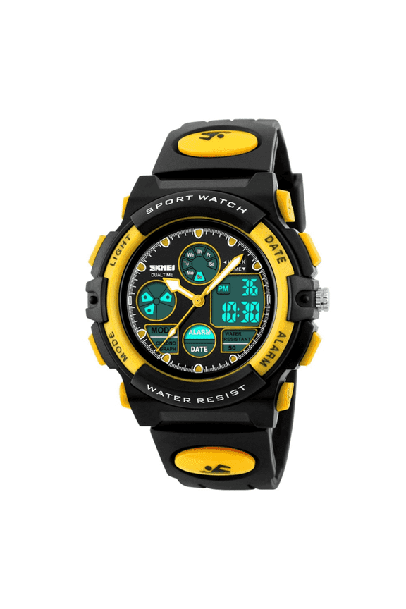 Digital Sports Watch,Waterproof Sports Outdoor Watch with Alarm Clock Stopwatch LED Watch Gift for 5-12 Years Old