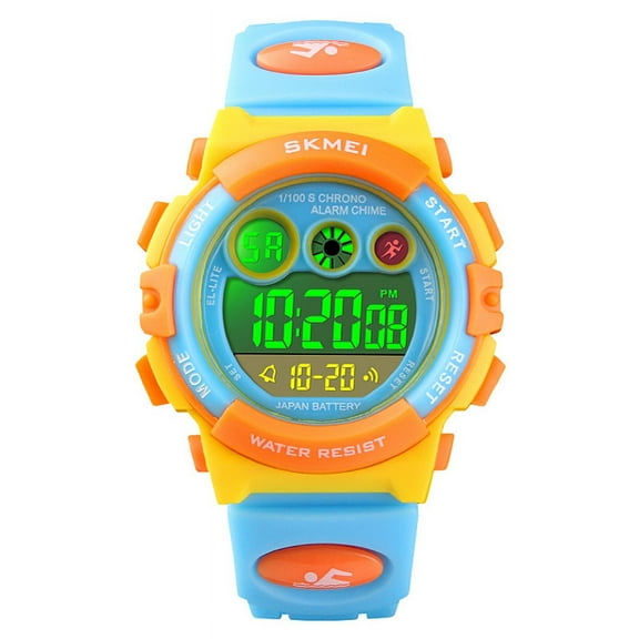 SKMEI Digital Watch, 50M Waterproof Led Watches For Ages 5-13 Sports, LED Light