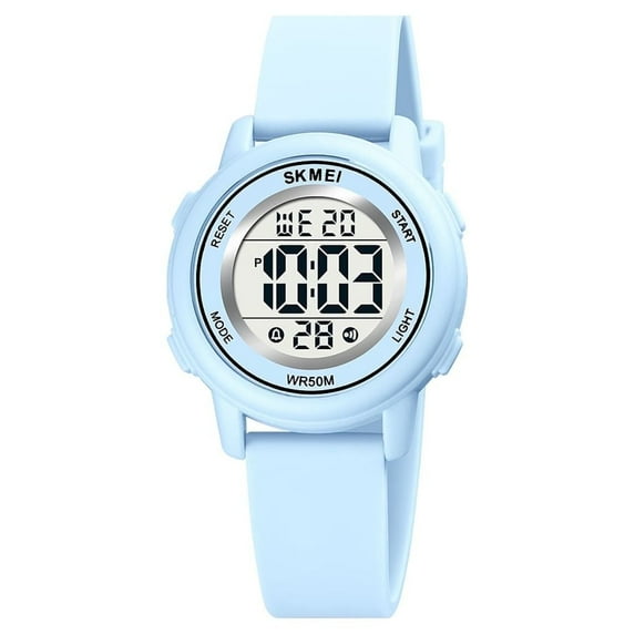 SKMEI Kids Digital Watch, 50M Waterproof Sport Watch for Kids Girls Boys, Multifunction Luminous Watches Birthday Christmas Gifts for 5-7-10-12-Year-Old, Blue