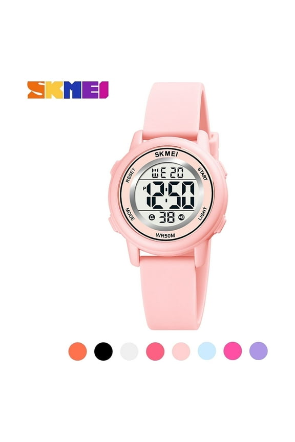 Kids Digital Watch, 50M Waterproof Sport Watch for Kids Girls Boys, Multifunction Luminous Watches Birthday Christmas Gifts for Children 5-7-10-12-Year-Old, Pink