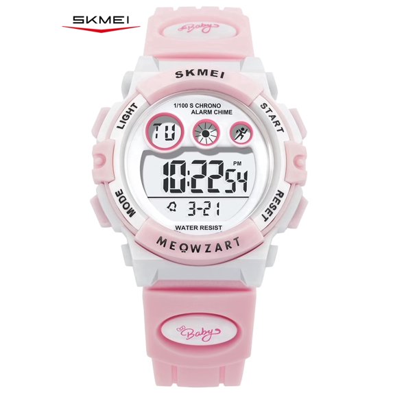 SKMEI Digital Watch Sport Waterproof Watches Outdoor Multifunction Chronograph for Ages 5-7-10-12 with Colorful LED Backlight