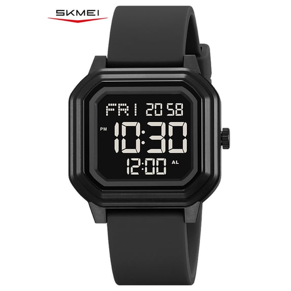 SKMEI Digital Watch for Men and Women with Stopwatch, Alarm, Countdown Timer and EL Backlight, Lightweight Style for Sport and Daily Wear