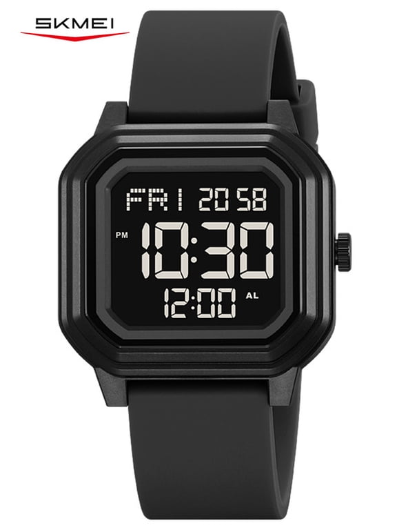 Digital Watch for Men and Women with Stopwatch, Alarm, Countdown Timer and EL Backlight, Lightweight Style for Sport and Daily Wear