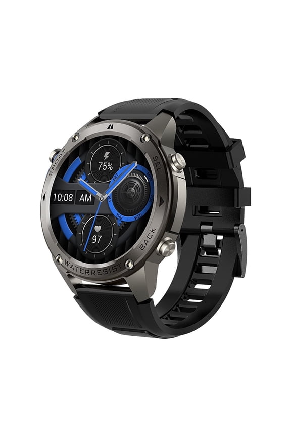 GPS Military Smart Watch for Men,1.43" AMOLED Screen,Satellite Positioning,170+ Sport Modes 50M Waterproof Fitness Watch for iOS Android