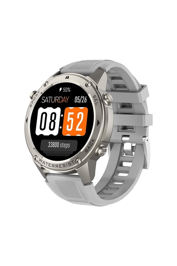 GPS Military Smart Watch for Men,1.43" AMOLED Screen,Satellite Positioning,170+ Sport Modes 50M Waterproof Fitness Watch for iOS Android