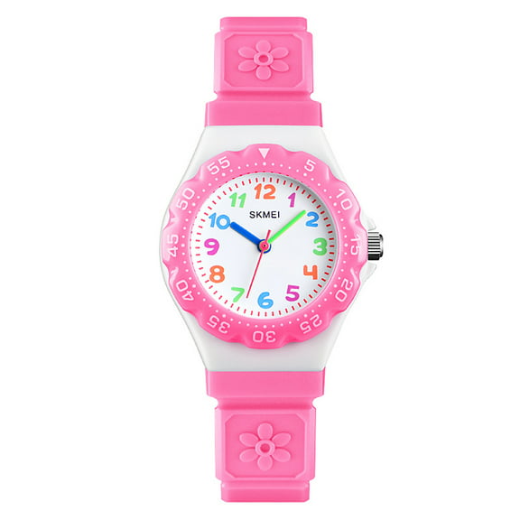 SKMEI Kid's Watch, Waterproof Sport Watch for Kids Girls, Birthday Gifts for 7-10-12-Year-Old, Pink