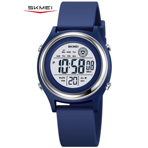 SKMEI Digital Watch for Outdoor Sport Multifunctional Chronograph LED 50 M Waterproof for Ages 5-13 Gift