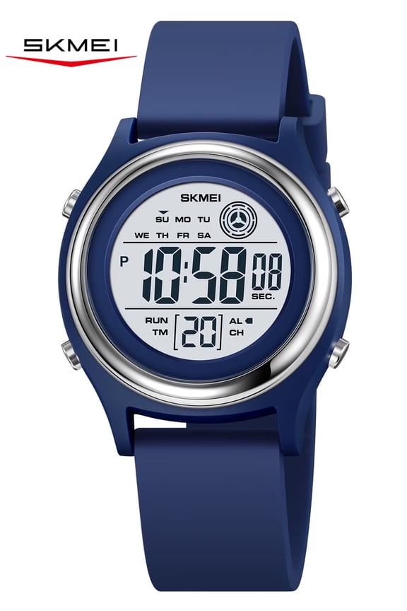 Digital Watch for Outdoor Sport Multifunctional Chronograph LED 50 M Waterproof for Ages 5-13 Gift