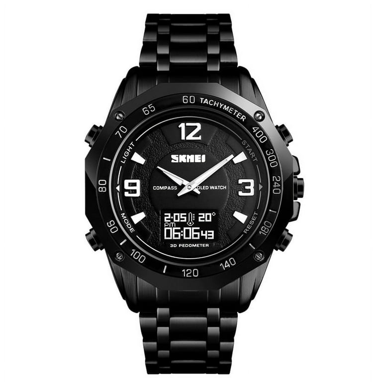 SKMEI Men Digital Watch Luxury Compass Temperature Electronic