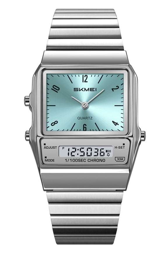 Men Watch Digital Sports Watches for Womens Mens Multifunction Waterproof Wristwatch with 3Time/Alarm/Chronograph