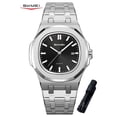 thumbnail image 1 of SKMEI Men Watch Quartz Mens Business Watch Luxury Easy to Read Date Waterproof Wrist Stainless Steel Watches for Men, 1 of 4