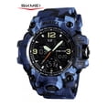 thumbnail image 1 of SKMEI Men's Analog Sports Watch Military Watch Outdoor LED Stopwatch Digital Electronic Watches Large Dual Display Waterproof Tactical Army Watches for Men, 1 of 9