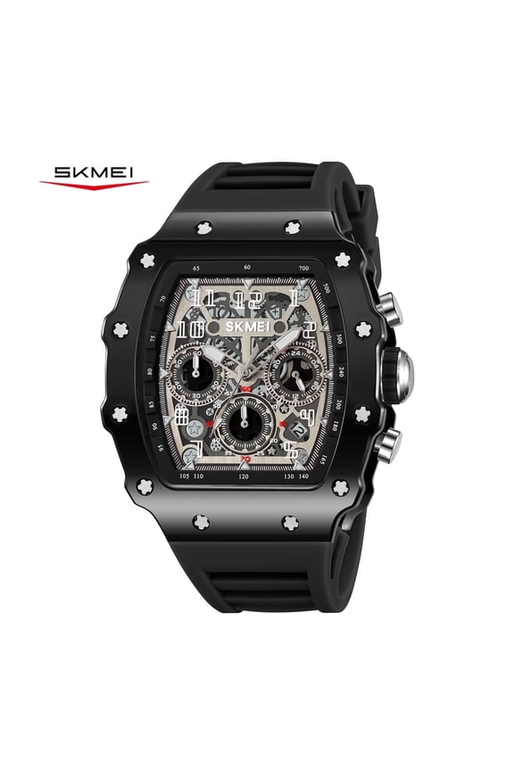Men's Business Chronograph Watch – Waterproof Quartz Wristwatch with Luminous Display & Calendar Function