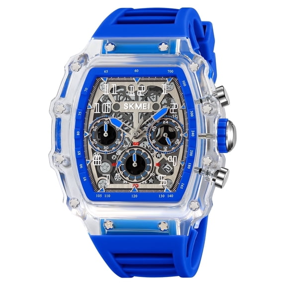 Explojoy Men's Business Chronograph Watch – Waterproof Quartz Wristwatch with Luminous Display & Calendar Function