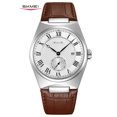 thumbnail image 1 of SKMEI Men's Casual Leather Watch Big Face Watch for Men，Fashion Business Dress Analog Quartz Waterproof Wrist Watch, 1 of 7