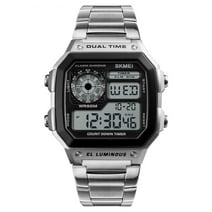 SKMEI Men's Digital Multi-Function Watches Dual Time Alarm Stopwatch Countdown Backlight Waterproof Watch