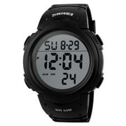 SKMEI Men's Digital Sports Watch Large Face Military Format Waterproof Stopwatch Alarm Wrist Watch