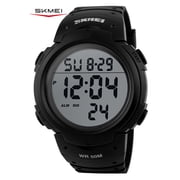 SKMEI Mens Digital Sports Watch Large Face Military Format Waterproof Stopwatch Alarm Wrist Watch
