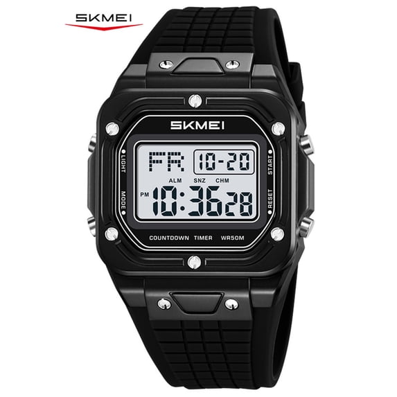 SKMEI Men's Digital Watch, Sport Watch with Stopwatch Date Alarm and EL Backlight