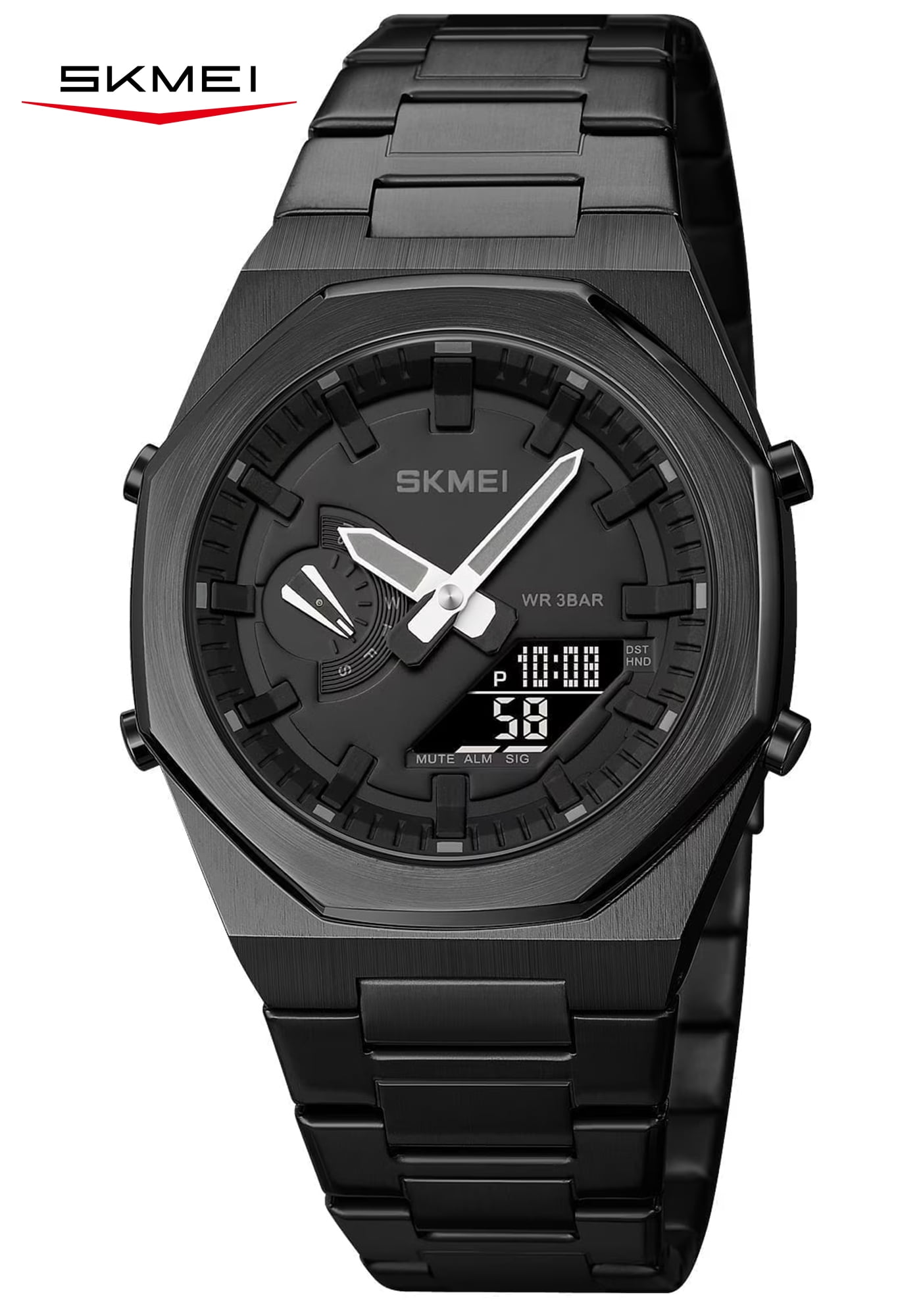 SKMEI Men's Digital Watch, Sports Waterproof Military Watches for Men LED Casual Stopwatch Alarm Tactical Men's Wrist Watches