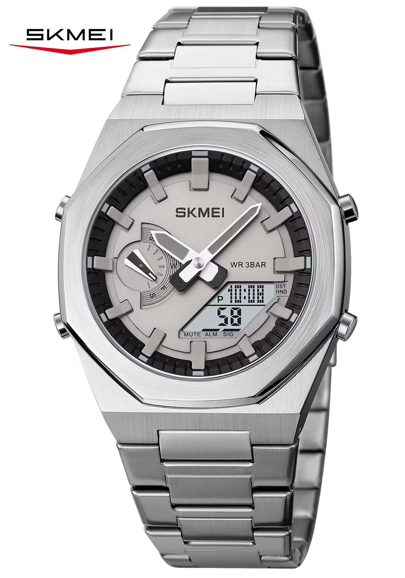 SKMEI Men's Digital Watch, Sports Waterproof Military Watches for Men LED Casual Stopwatch Alarm Tactical Men's Wrist Watches