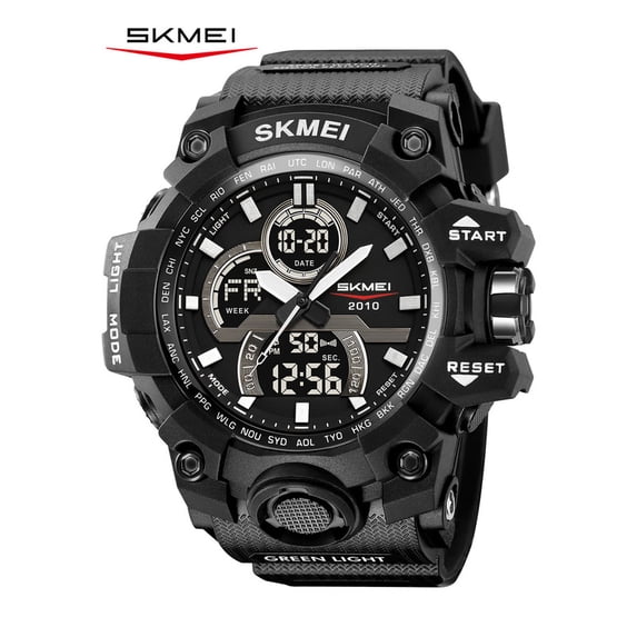 SKMEI Men's Digital Watches Sports Outdoor 50M Waterproof Military Wrist Watch Multi Function LED Alarm Stopwatch