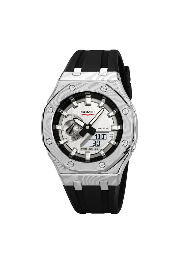 Men's Military Digital Watches Outdoor Waterproof Sport Multifunctional Wristwatch with 5 Alarms/Countdown/Stopwatch