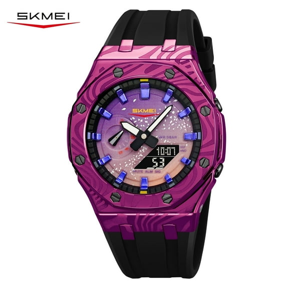 SKMEI Men's Military Digital Watches Outdoor Waterproof Sport Multifunctional Wristwatch with 5 Alarms/Countdown/Stopwatch