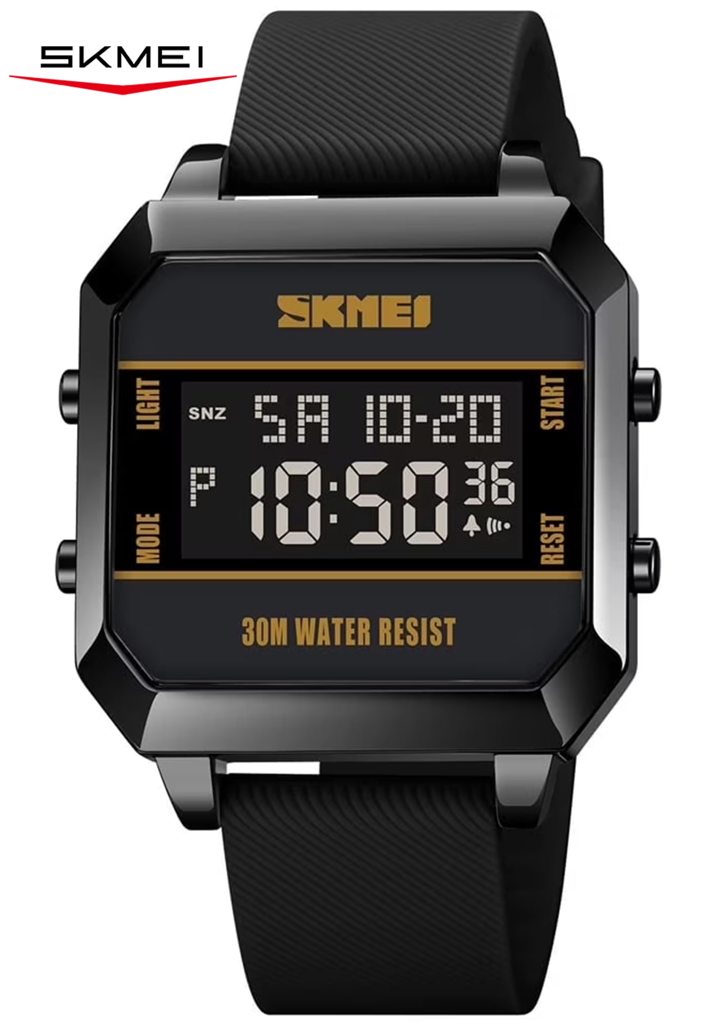 SKMEI Men's Watch,  Big Face Fashion Outdoor Sports Watch, Black