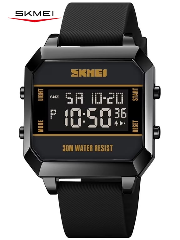 Men's Watch, Big Face Fashion Outdoor Sports Watch, Black