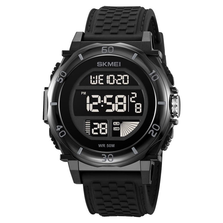 SKMEI Men's Watch Multi functional Glow Countdown Alarm Waterproof