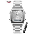thumbnail image 1 of SKMEI Men's Watch, Rectangular Sport Watch with Analog Digital Dual Display, Stopwatch Alarm Date and EL Backlight, 1 of 4