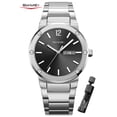 thumbnail image 1 of SKMEI Men's Watch, Round Quartz Analog Business Watch Stainless Steel Chain Bracelet, 3ATM Water Resistant Classic Wristwatch for Men Business and Daily Wear, 1 of 3