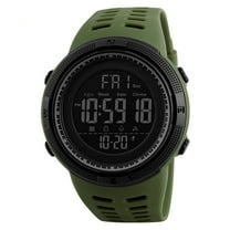 SKMEI Men's Watch Waterproof Digital Sport Watch Military Digital Watches for men Alarm Back Light Classic Large Face Watch Army Green