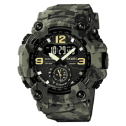 SKMEI Men's Watches Multi Function Sports Outdoor Waterproof Military Watch Shockproof LED Alarm Clock Stopwatch