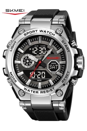 Men's Watches Outdoor Sports Waterproof Military Watch Tactical Digital Analog Wrist Watch Date Multi Function Led Large Face Alarm Stopwatch for Man