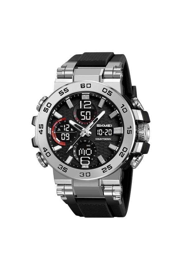 Men's Watches Outdoor Sports Waterproof Military Watch Tactical Digital Analog Wrist Watch Date Multi Function Led Large Face Alarm Stopwatch for Man