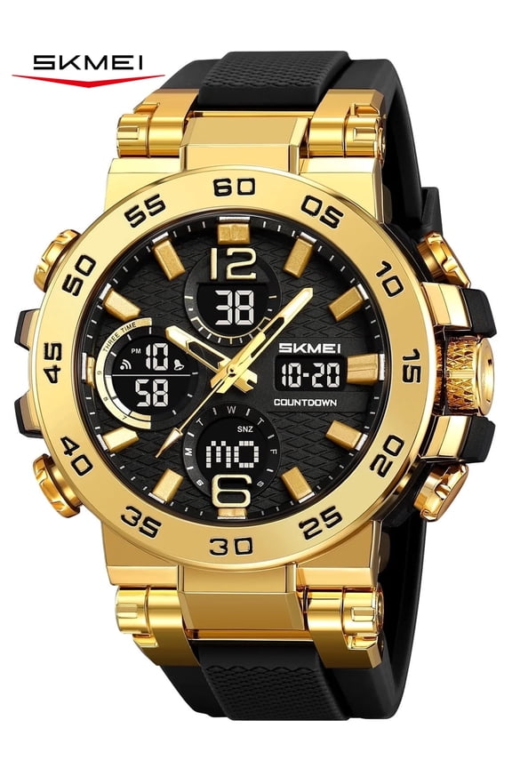 Men's Watches Sports Outdoor Waterproof Military Watch Date Multi Function Tactics LED Alarm Stopwatch
