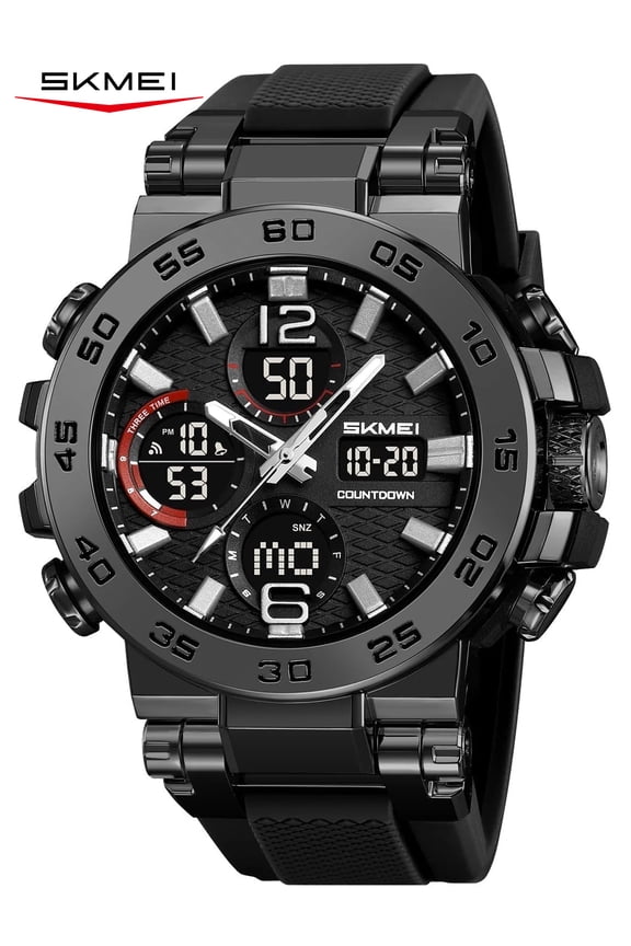 Men's Watches Sports Outdoor Waterproof Military Watch Date Multi Function Tactics LED Alarm Stopwatch