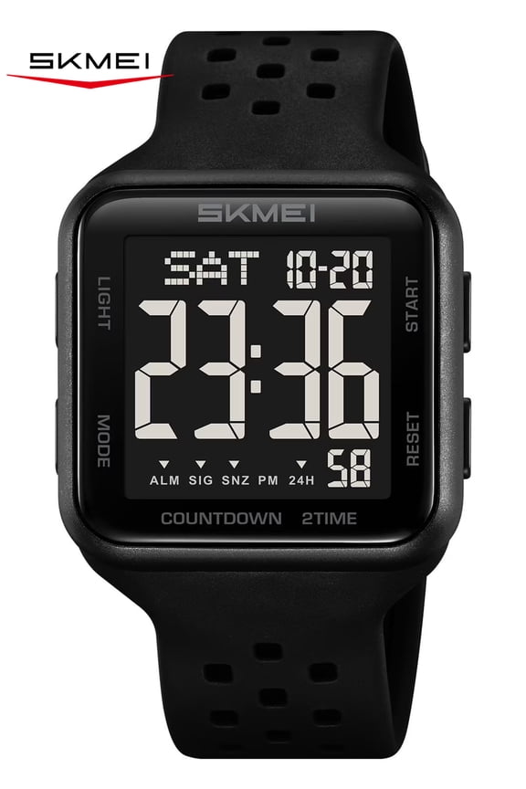 Mens Watch Digital Outdoor Sports Waterproof Large Face Wrist Watches for men with LED Back Ligh/Alarm/Stopwatch