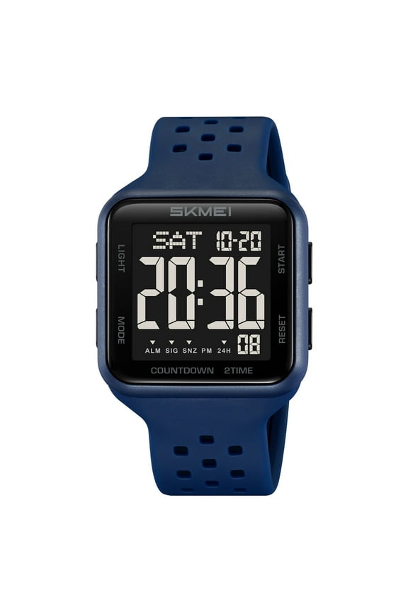 Mens Digital Watch Outdoor Sports Waterproof Large Face Wrist Watches with LED Back Ligh/Alarm/Stopwatch