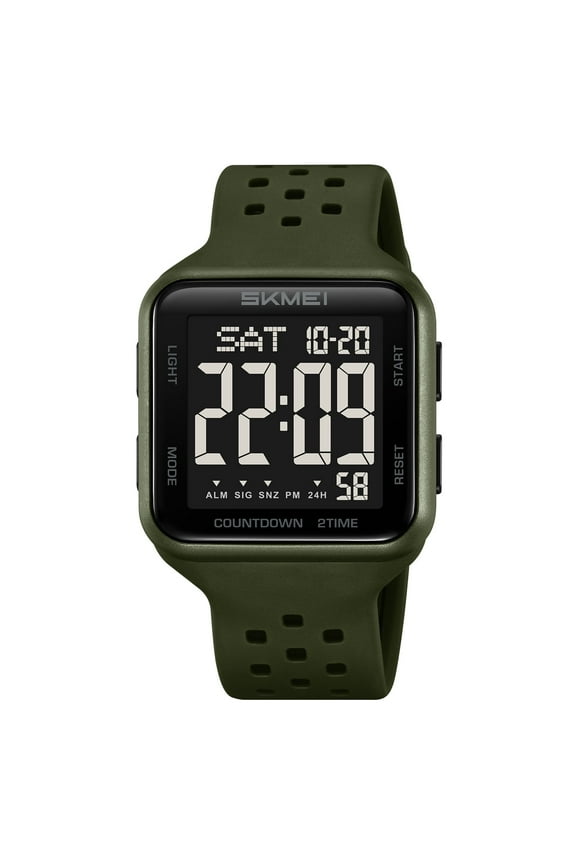 Mens Digital Watch Outdoor Sports Waterproof Large Face Wrist Watches with LED Back Ligh/Alarm/Stopwatch