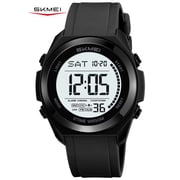 SKMEI Mens Digital Watch, Sport Military Watches for Men Waterproof LED Screen Large Face Tactical Watch with Dual Time Alarm Stopwatch Wrist Watch