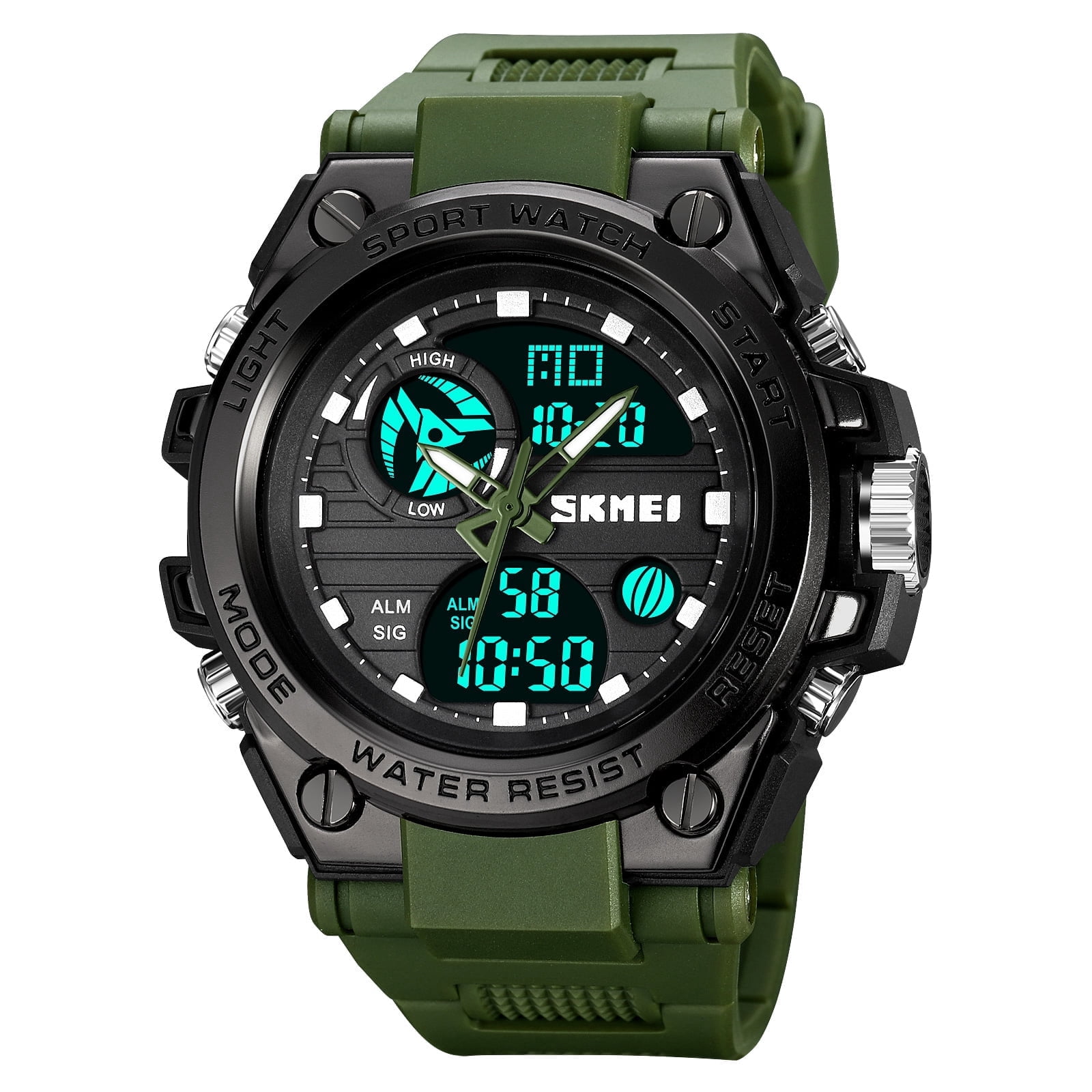 Digital Military Tactical Sports Watch with LED Backlight Waterproof Stopwatch Men main image 4
